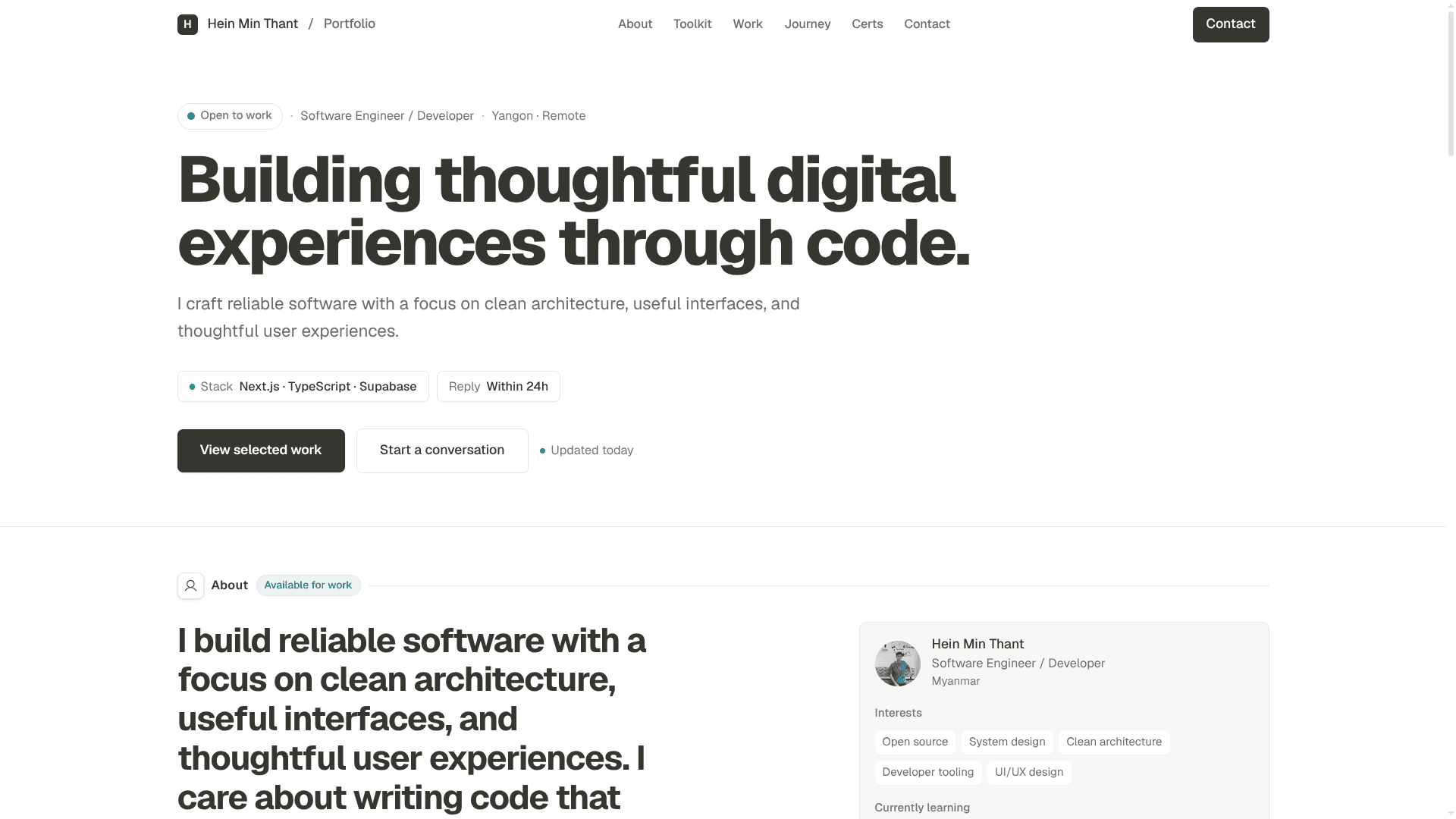 Portfolio Website